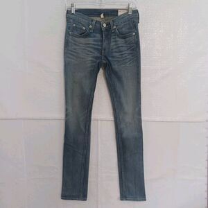 Rag & Bone Women's 27 SKINNY Medium MONUMENT Wash Stretch Denim Blue Jean